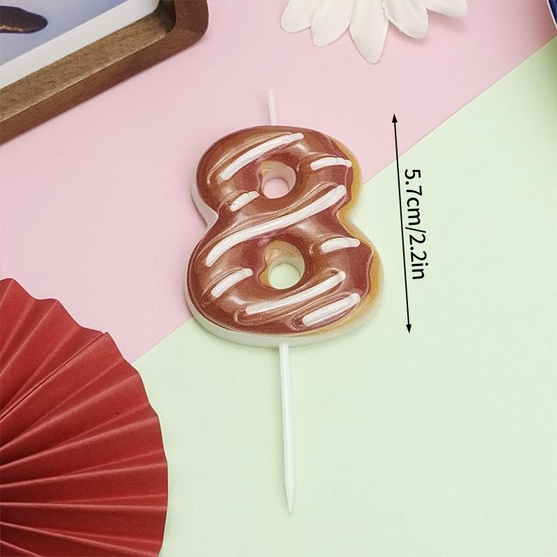 Kawaii Number Candles Digital Candle Cute Paw Top of the Cake Cute Cake Toppers Birthday Party Decoration Baby Shower Supplies