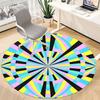 1PC Kaleidoscope Pattern Office Round Rug, Non slip, Soft and Durable Office Rug for Interior Decoration, Perfect for Office