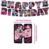 32 Stück Monster High Partyzubehör einschließlich einer Banner, Kuchendekorationen, Luftballons
