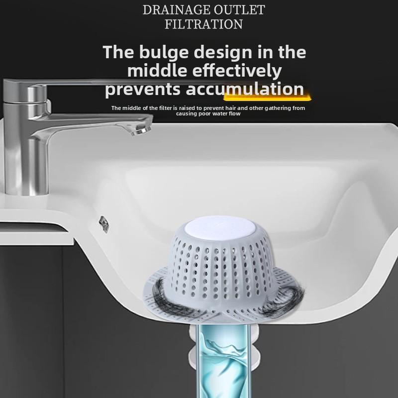 1PCS Floor Drain Silicone Filter Wash Basin Anti-clogging Hair Blocker Bathtub Drain Hair Blocker