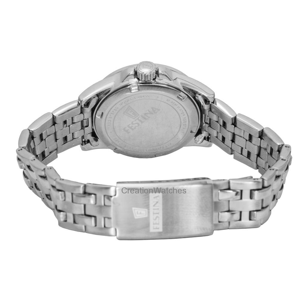 FESTINA Classic Stainless Steel Blue Dial Quartz F20455-3 100M Women's Watch