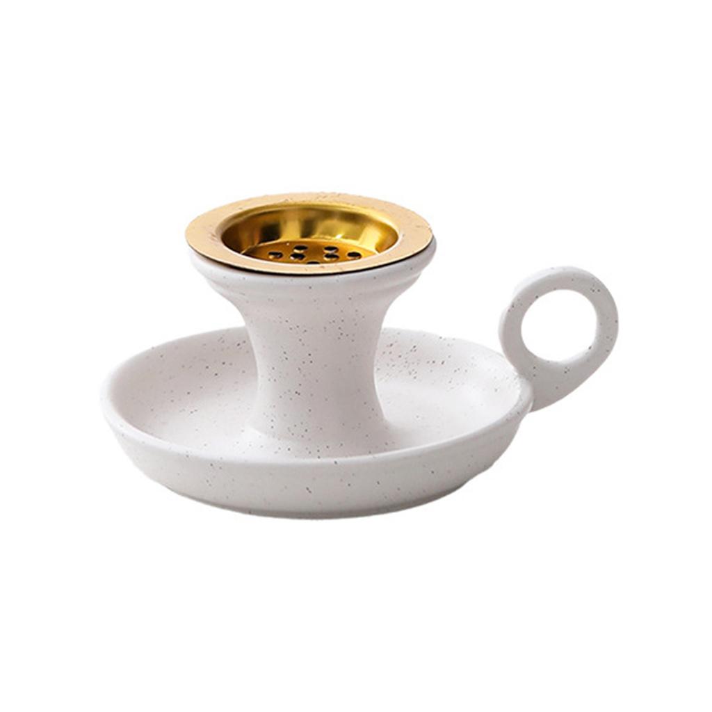 Incenses Cone Holder with Handle Cone Incenses Burners for Office Yoga Meditations and Home Decors Ceramics Censers