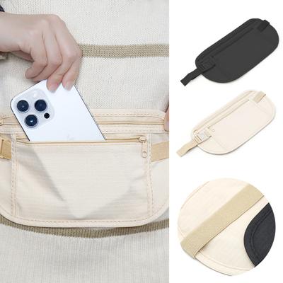 1 Stück Diebstahlsichere, unsichtbare Lauf-Gürteltasche, multifunktionale, ultradünne Reise-Handytasche für Männer und Frauen, Fahrradtasche