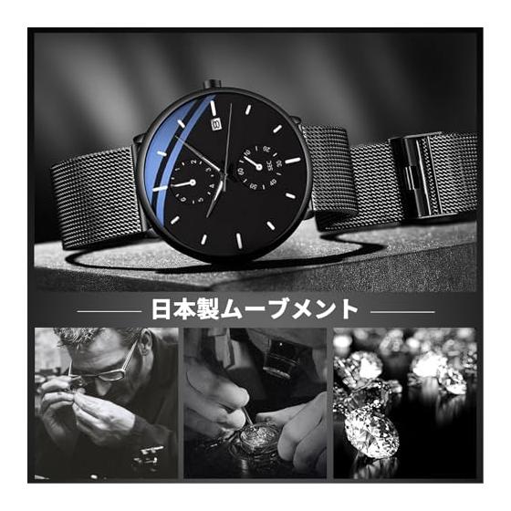 RORIOS Men's Quartz Multifunctional Watch Lightweight Date Display Luminous Waterproof Work Commuting Stylish Popular Stylish Simple Business
