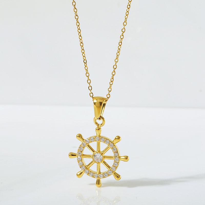 Titanium stål kjede Europeiske og amerikanske jenter hip-hop punk stil falmer ikke sommeren allsidig dopamin high-end tilbehør