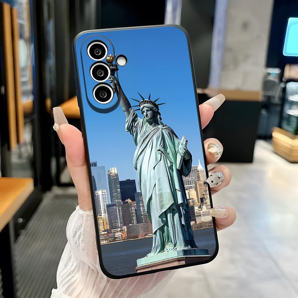 

Statue Of Liberty Phone Case For Samsung A25 A13 A33 5G A54 A36 A35 A56 A52 A14 Shockproof Soft Cover Samsung A05