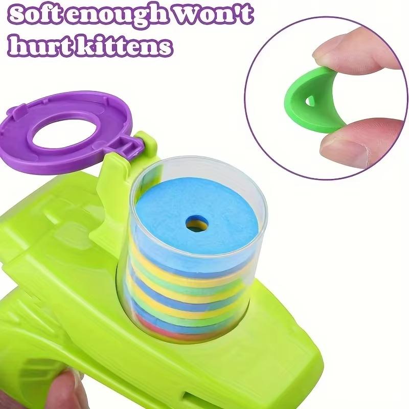 Funny Cat Toy Interactive Launch Pet Training Toy, Teasing Cat Disc Shooters Game For Kitten Flying Disc Shooting Chasing Toys