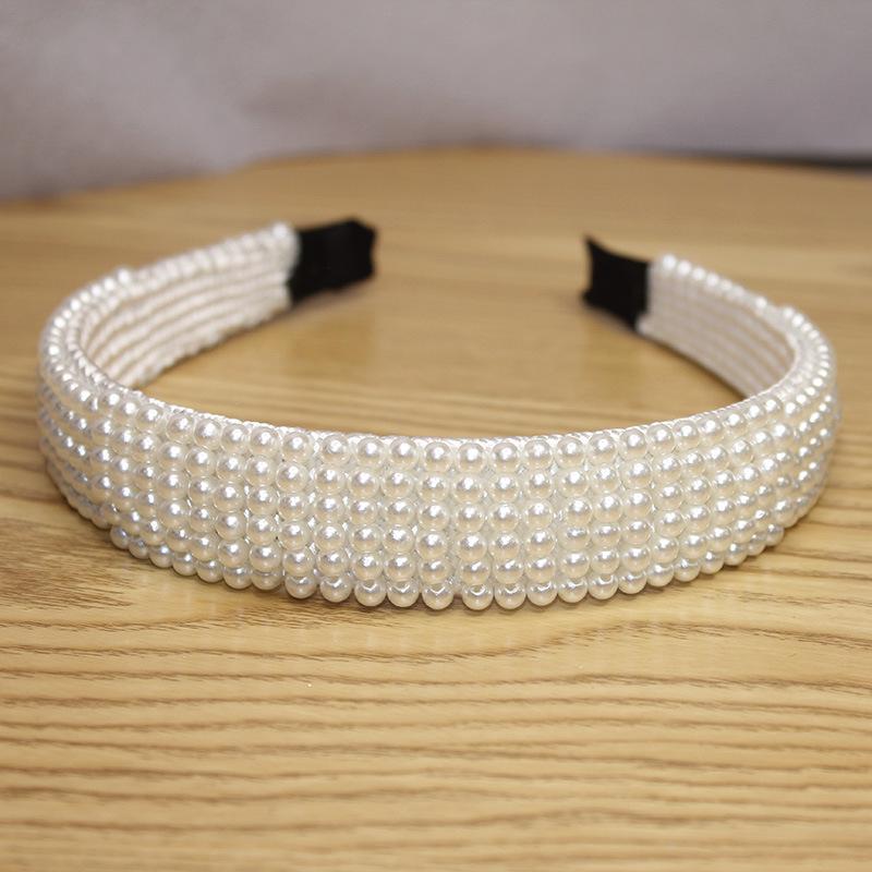 2025 Mori Style Fairy Pearl Headband with Wispy Bangs Hair Clips