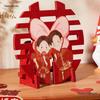Wedding Room Decorative Display Set: Double Happiness Ornament for Engagement & Living Room
