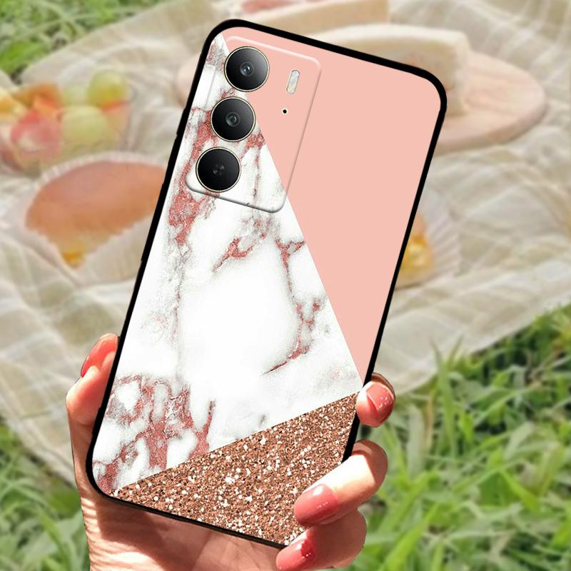 Hülle Für Realme C75 Stoßfestes TPU Silikon Handy Hülle Für Oppo Realme C75 4G Fundas Stoßstange Abdeckung Mode Weiche Schutzhülle