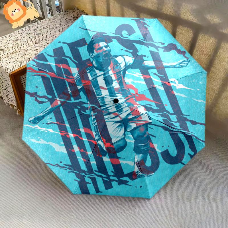 Lionel Messi: Argentina's Football Legend Folding umbrella durable travel outdoor Sun umbrella printing