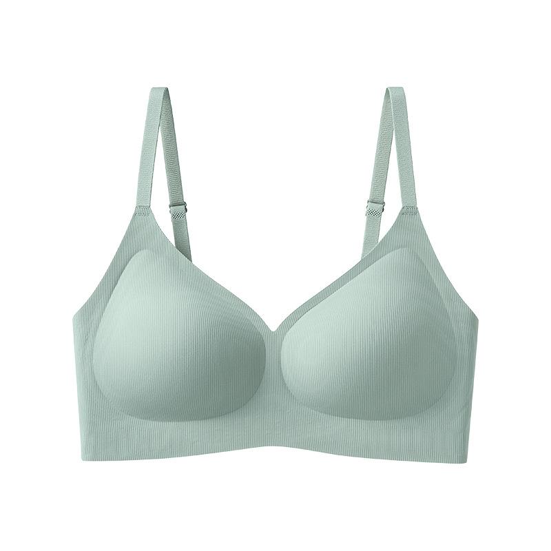 Jelly Soft Seamless Back Support Camisole for Women - Gathered Anti-Sag No Underwire Bra