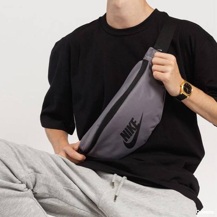 Nike Sportswear Basic Logo Polyester Crossbody Chest Waist Bag Unisex Bags Gray BA5750-036
