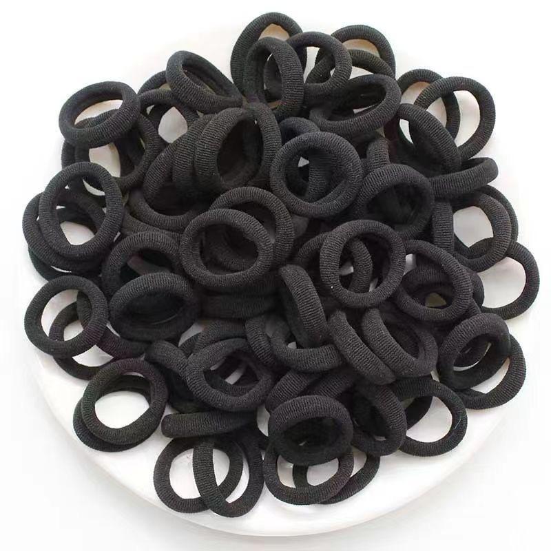 Baby Girl Children Headbands Colorful Elastic Hair Bands Nylon Scrunchie Hair Rope 100pcs Hair Accessories