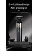 Men's 3-in-1 Electric Shaver with Digital Display, Water-Washable 3D Floating Cutter for Beard