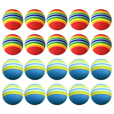 20Pcs Colorful Elastic  Ball EVA Foam Ball Indoor Exercise Ball Playground Kids Toy Sponge Ball