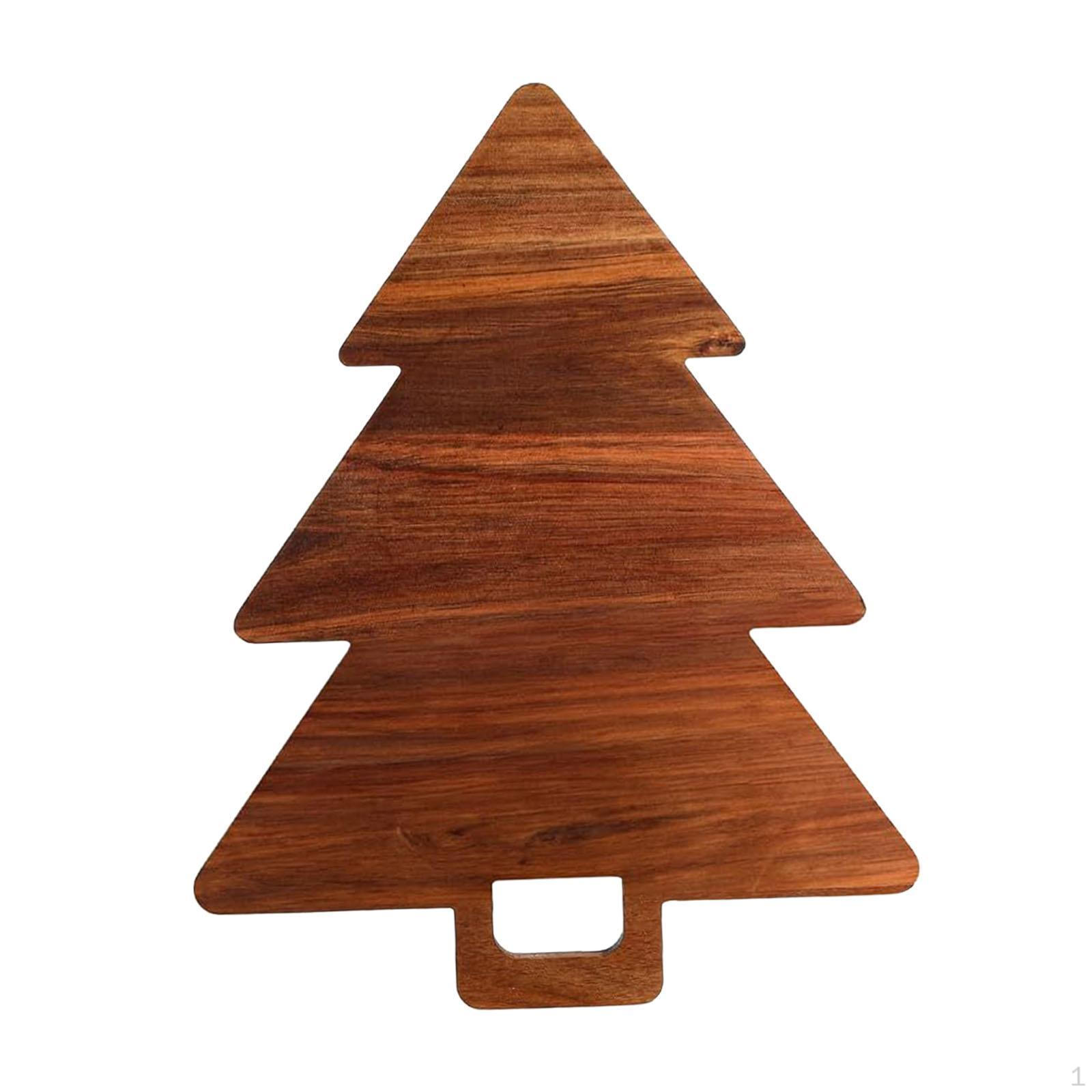 

Christmas Shaped Cutting Board Pizza Tray Vegetable Serving for And Holidays Large