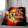 1 vnt. Dragon Ball Super Saiyanų flanelinis pledas, minkštas ir patogus, kasdienis šiltas, stovyklavimui, kelionėms, Kalėdoms, Helovynui, Kalėdų dovana Y1411