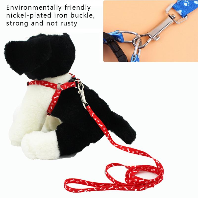 Polyester Pet Chest  Strap Soft Breathable Harness Rope Leash For Medium/large Dogs Cats
