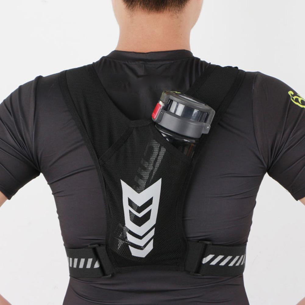 1/2Pcs Running Phone Holder Vest Breathable Mesh Cycling Vest Unisex Adjustable Buckle Running Chest Pouch Elastic for Men Women