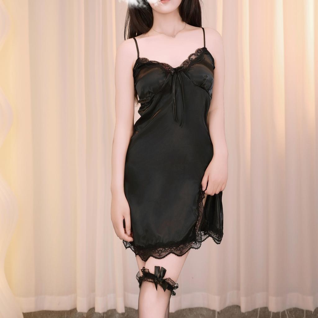 Sexy Lingerie Sexy Pajamas Women's Loungewear Deep V Pure Desire Temptation Passion Split Suspender Halter Suit