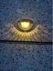 Waterproof Semicircular Solar Garden Wall Lights with Light and Shadow Effect