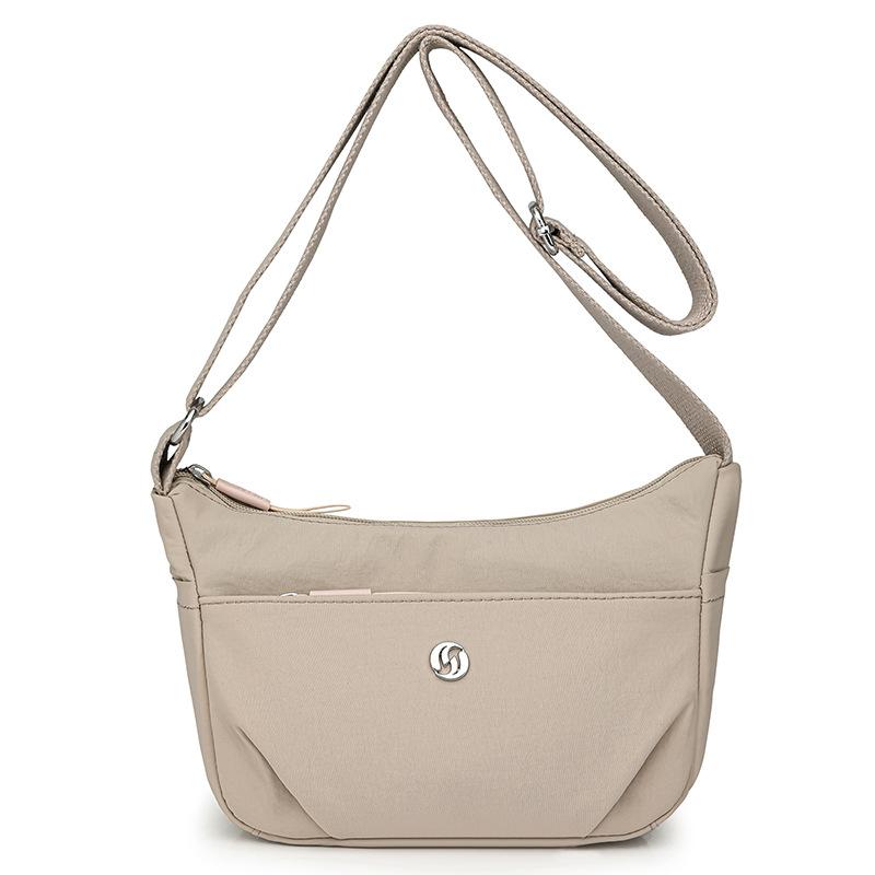 

Нейлонова сумка Жіноча сумка на плече великої місткості Сумка через плече Жіноча сумка Маленька квадратна сумка Сумка для мобільного телефону бежевий