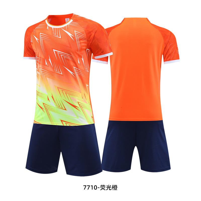 Children's football jersey set Boys and girls summer student training jersey Game jersey Printed football jersey