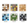 10cm*10cm/10Pcs 3D Mosaic Peel & Stick Tiles Self-Adhesive Thick Waterproof Wallpaper Floor Stickers DIY Home Kitchen Bathroom Decor