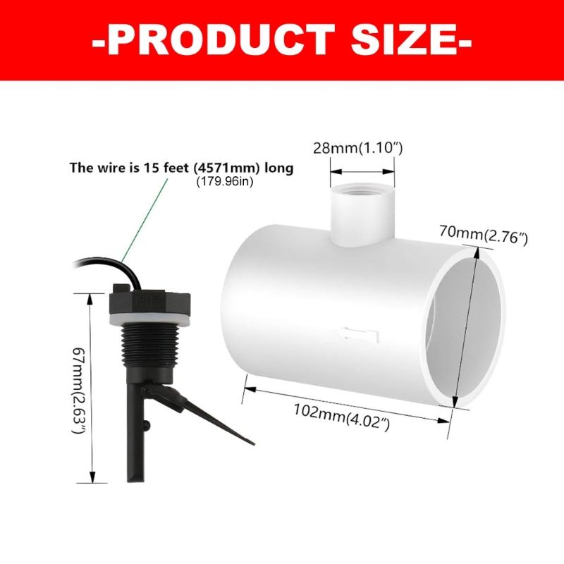 Cabled Pool Water Monitor with Screw-In Body, Cable-End Coupling, Preassembled Fitting Housing and Sealing Pieces for Plumbing Use