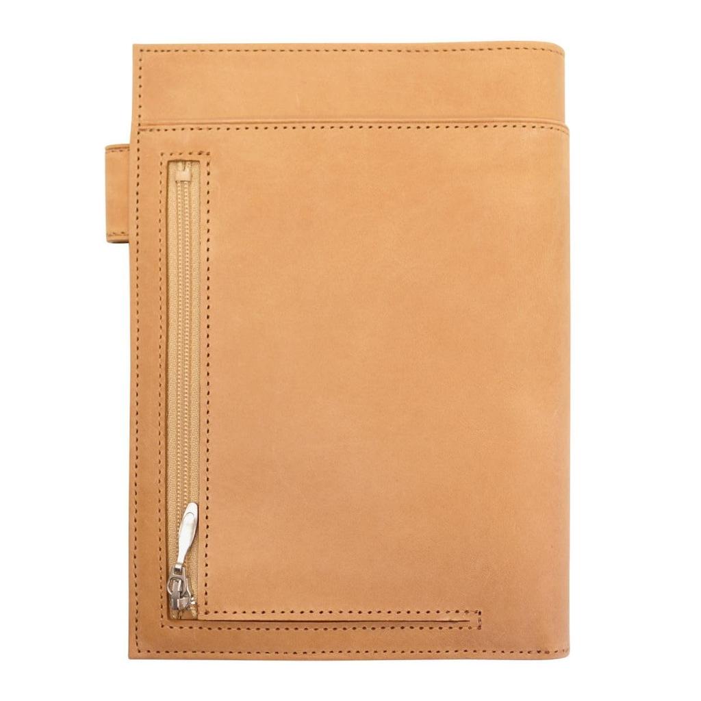 Vitalita Bible Notebook, 19mm Ring Diameter, Himeji Leather, Natural, 7290-0