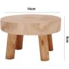 Mini Wooden Stool Display Stand, Flower Pot Stool Vintage Wood Grain Wooden Plant Stand for Indoor Outdoor Office Dining RoomDecor (A,S)