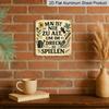 2D Flat - 1pc, Vintage Metal Sign, Decorative Plaque and Ornament, Gardening Humorous Quotes, Fun Style, Inspirational Life Quotes, Decor for Yard