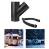 Car Heater Ducting Pipe Y Shape Outlet Connector 75mm Diameter