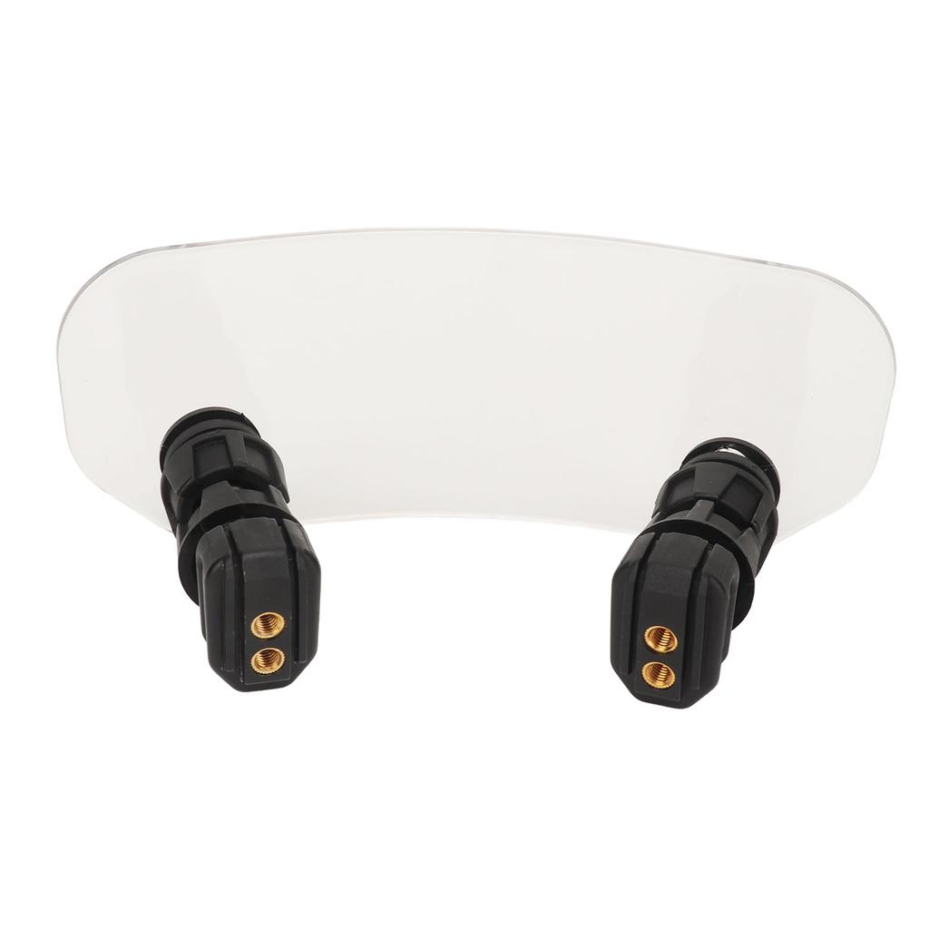 Motorcycle Windscreen Adjustable Protective Noise Reduction Windshield Wind Deflector for Motorbike
