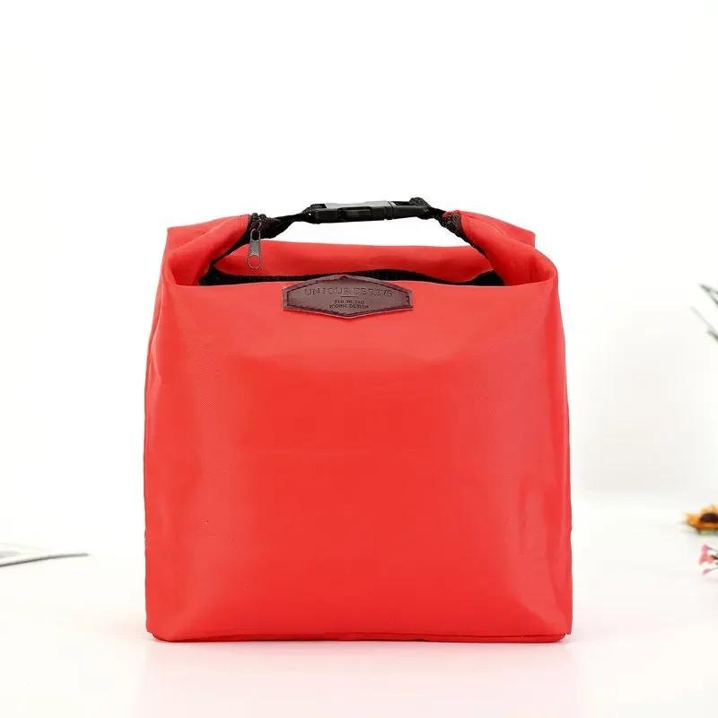 Portable Bento Pouch Thermal Cooler Lnsulated Waterproof Lunch Meal Food Carry Storage Bag Fashion Picnic Bag Worker Student