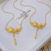 Necklace women's light luxury high-end sense niche design sense wedding chain jewelry