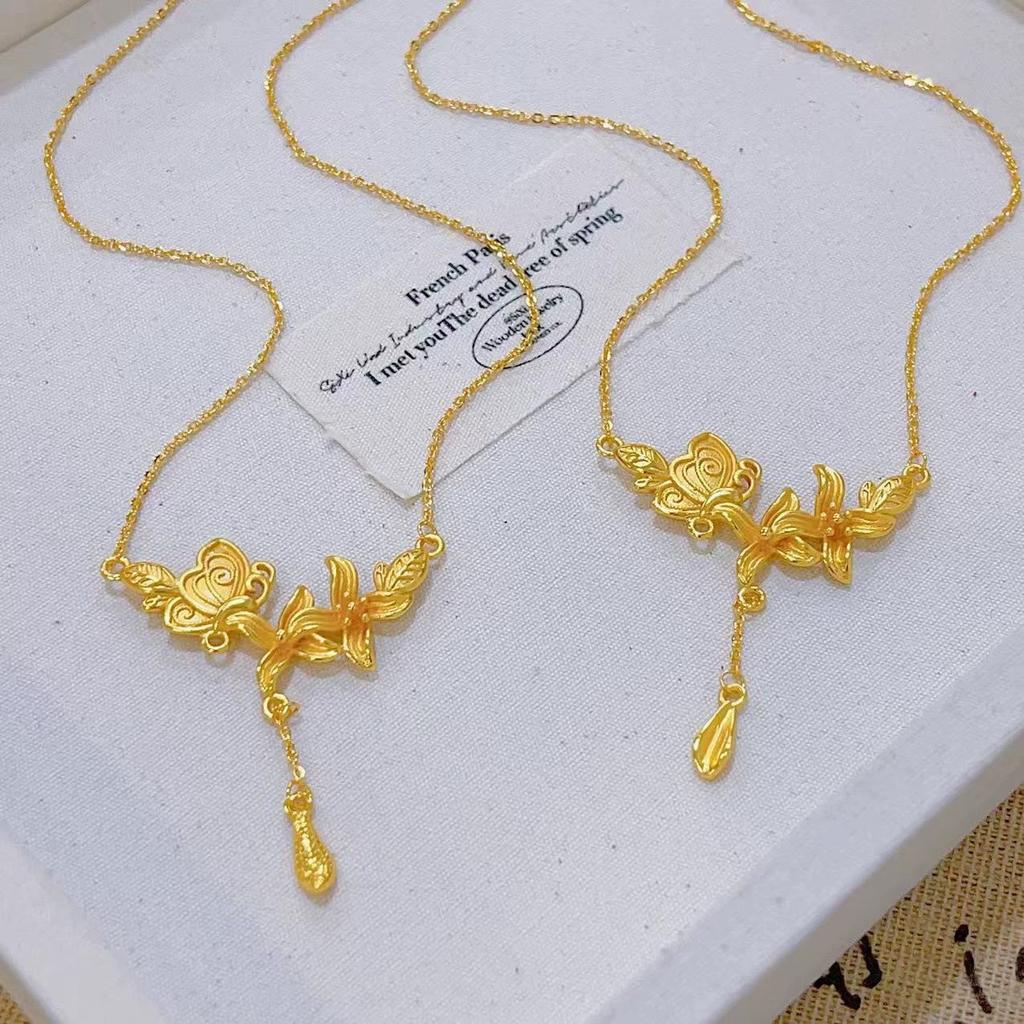 Necklace women's light luxury high-end sense niche design sense wedding chain jewelry