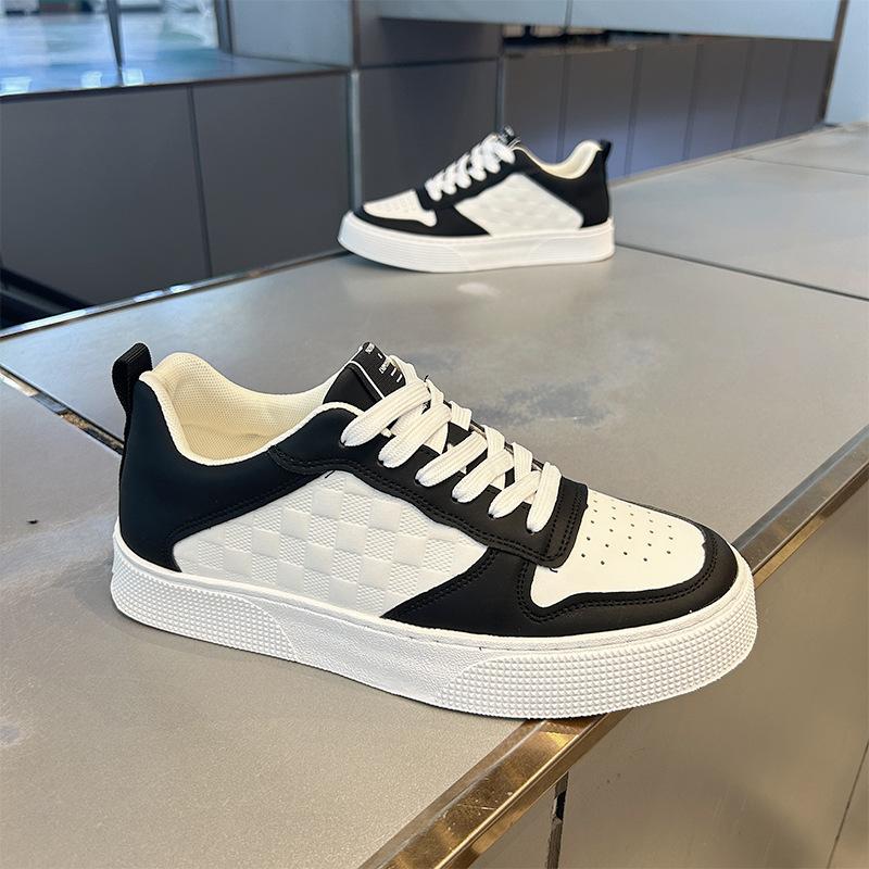 Autumn leather low-top board shoes new panda color sports and leisure high street qs
