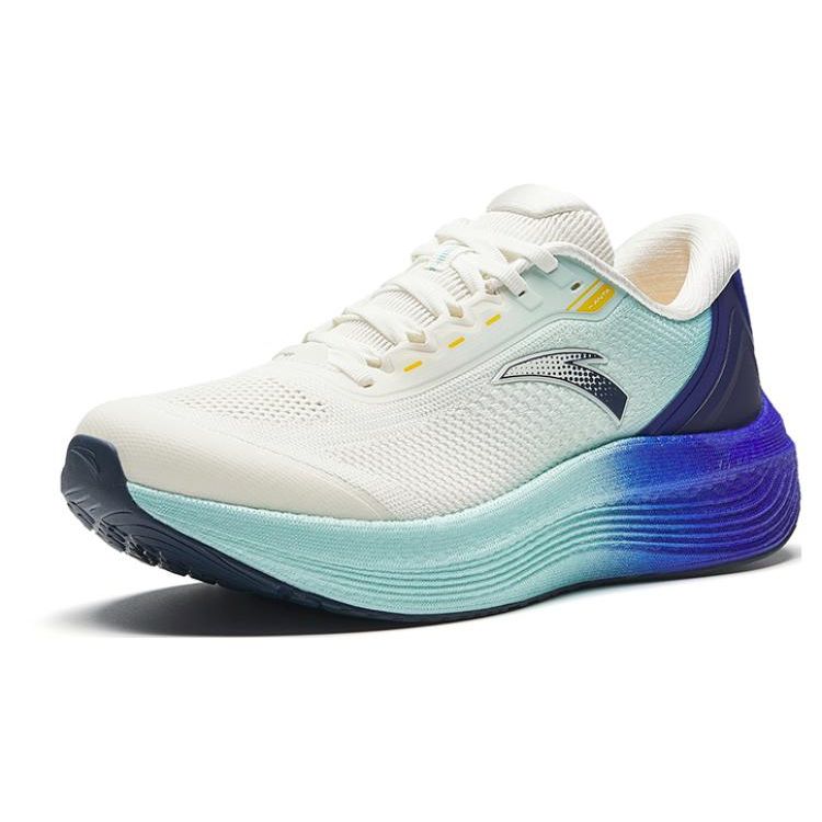 Anta Wanghai Non-Slip Durable Low-Top Running Shoes Men Sneakers White Blue Purple 912335585-4