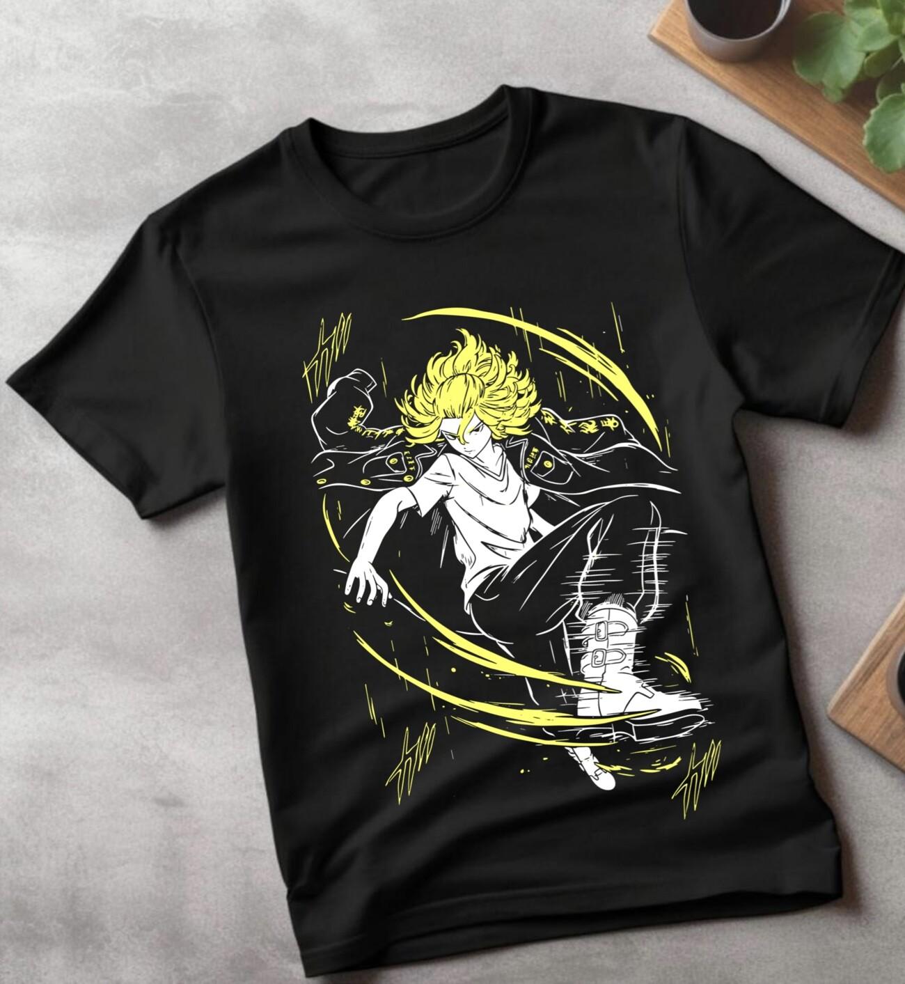 Draken T-Shirt Mens Womens Tees Top Ken Ryuguji Tokyo Revengers Anime Mikey Manjiro Shirt All Size 3XL
