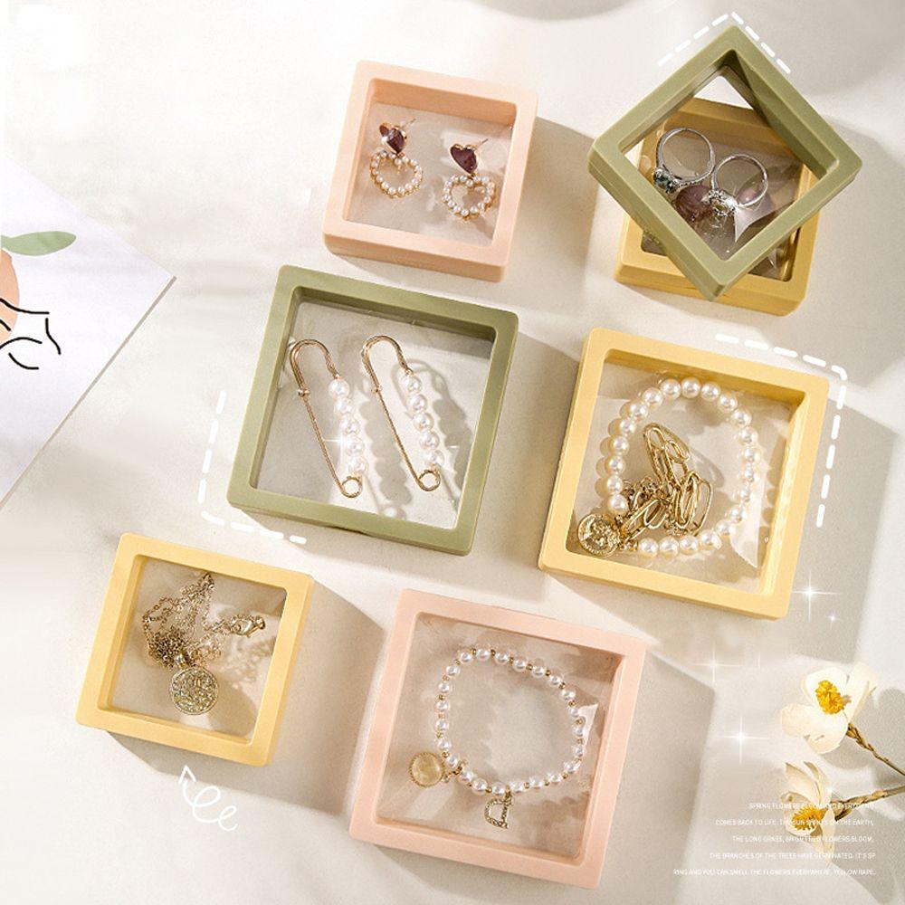 

Square Protective PE Film Anti-oxidation Displays Case Jewelry Display Transparent Jewelry Box
