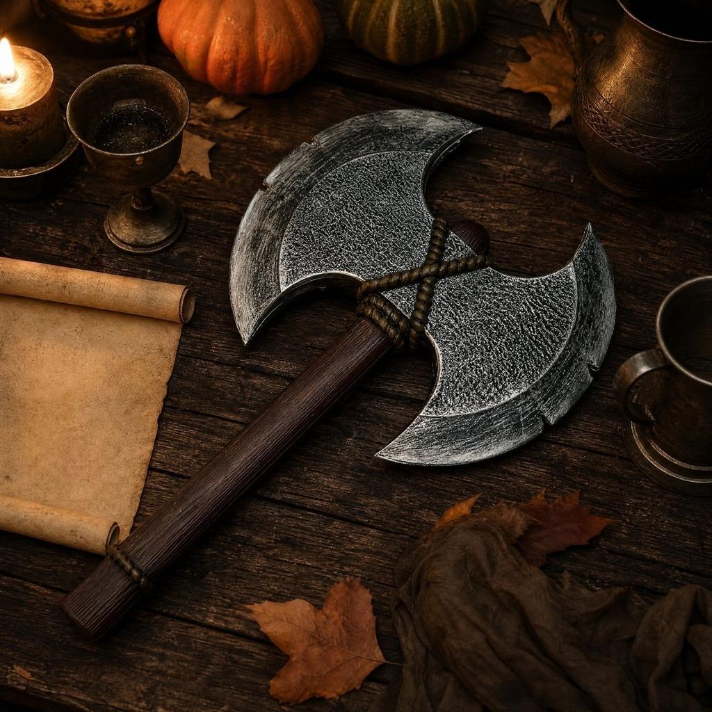 Ascia Prop per Costume di Halloween Accessorio Decorazione Festa
