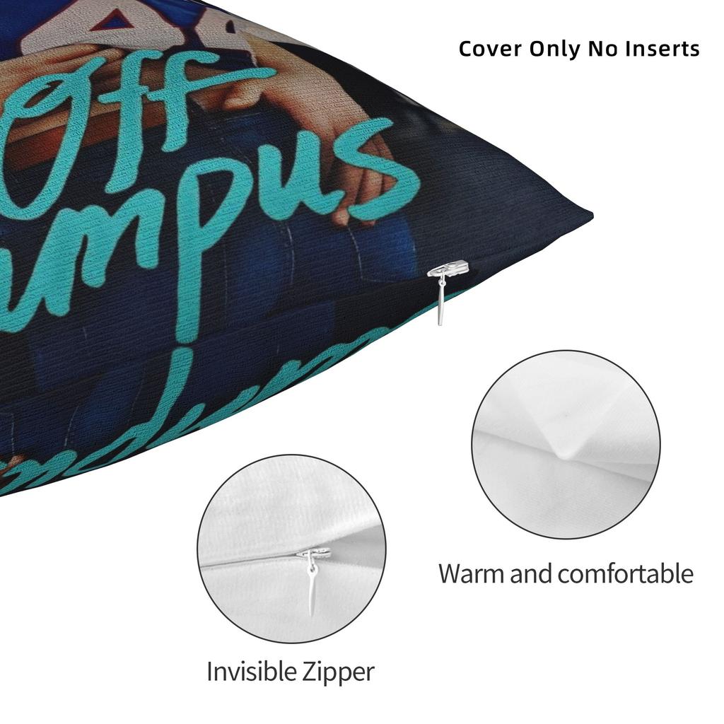 Decorative Pillow Cover Off Campus Tv Series Accessories Home Throw Pillow Case Cover Zippered Multi-Size