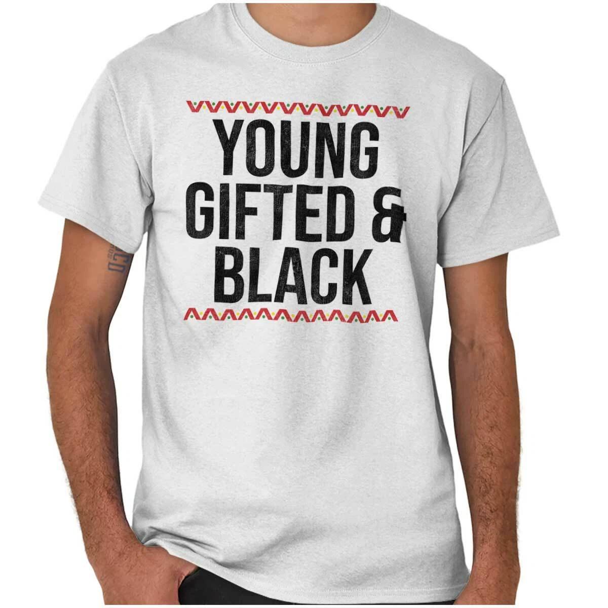 Young Gifted and Black Lives Matter Pride Womens or Mens Crewneck T Shirt Tee L
