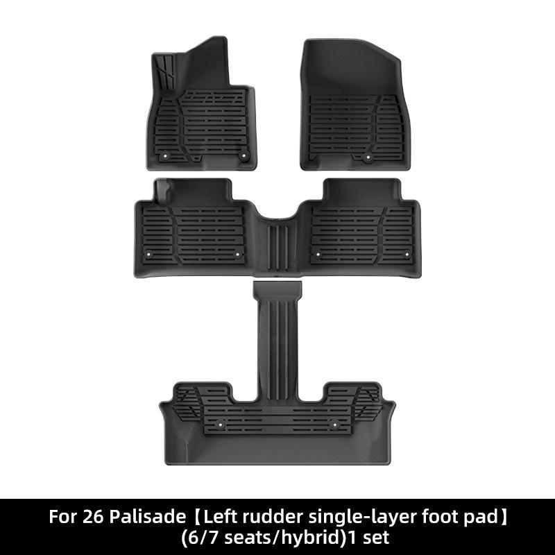 Hyundai Palisade 2020-2026 TPE Waterproof Wear-Resistant Eco-Friendly Floor Mats