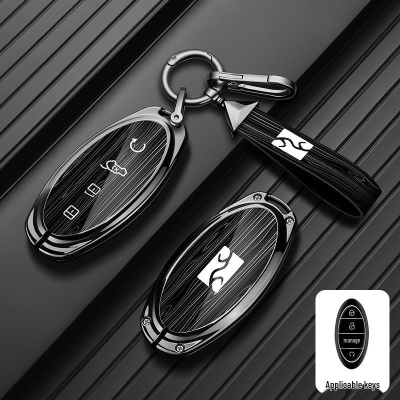 BYD Yangwang U8/U9 Car Key Case: Metal Shell & Buckle Set