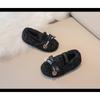 Children's Woolly Shoes Female Autumn and Winter Network Red Cute Cotton Shoes Girls' Beanie Shoes with Velvet Warm Baby Wear