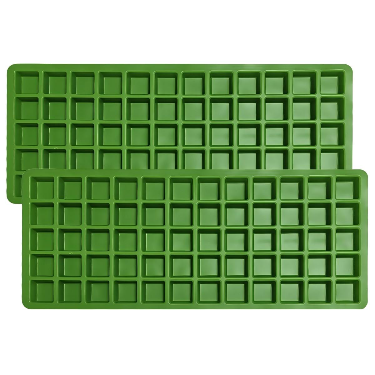 

Ice Cube Molds Silicone Food Trays Chocolates Molding зелёный
