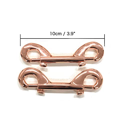 [Liebe Seele] Double Double-Sided Snap Claws, Set of 2, Rose Gold, Lock, Cage, Key, Alloy (Double Snap Claw)